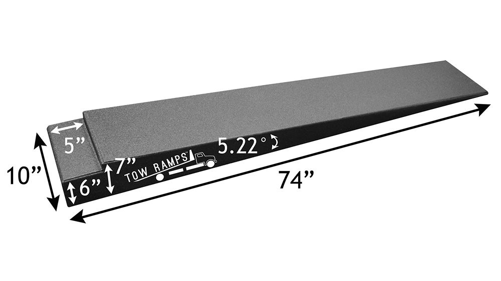 BT-TT-7-10 Race Ramps 6 2 Solid Car Tow Ramps for Flatbed Tow Truck - 10000 lb GVW Capacity per Pair