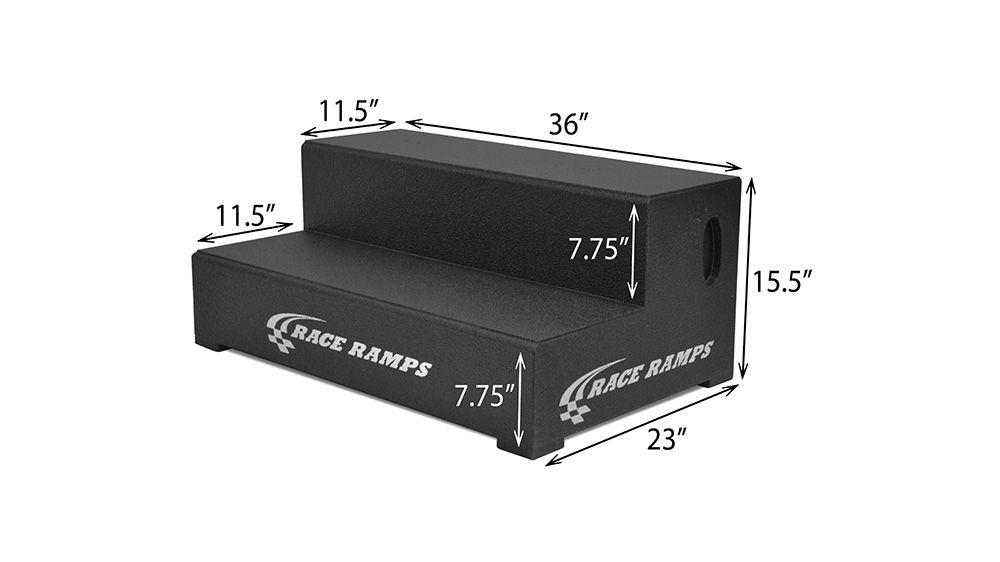 RR-2STEP-36 Race Ramps 36 Wide Two-Step Trailer Step