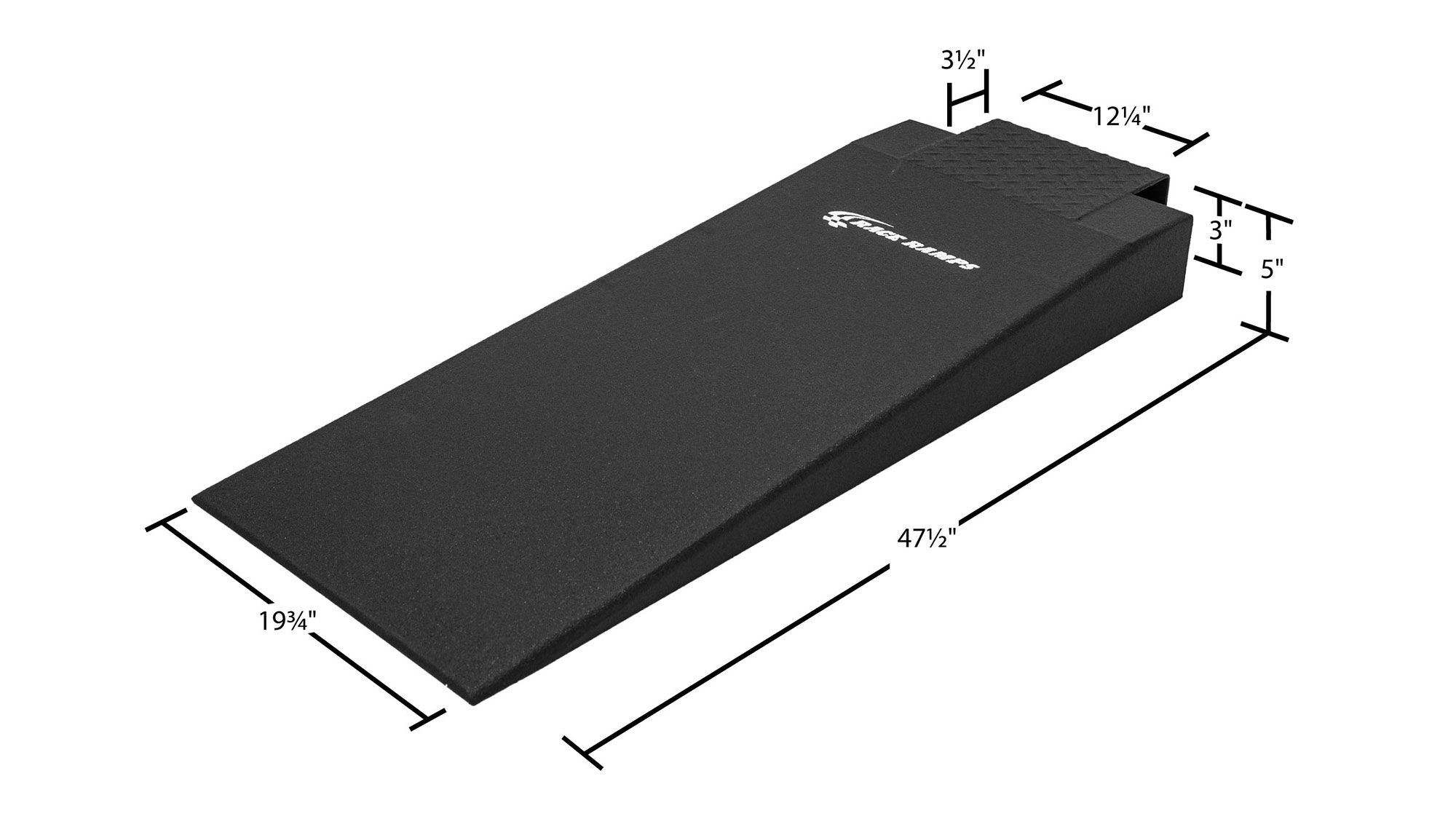 RR-RACK-HN20-5 Race Ramps 5 H Extra-Wide Hook Nose Rack Ramps - 6000 lb GVW Capacity per Pair