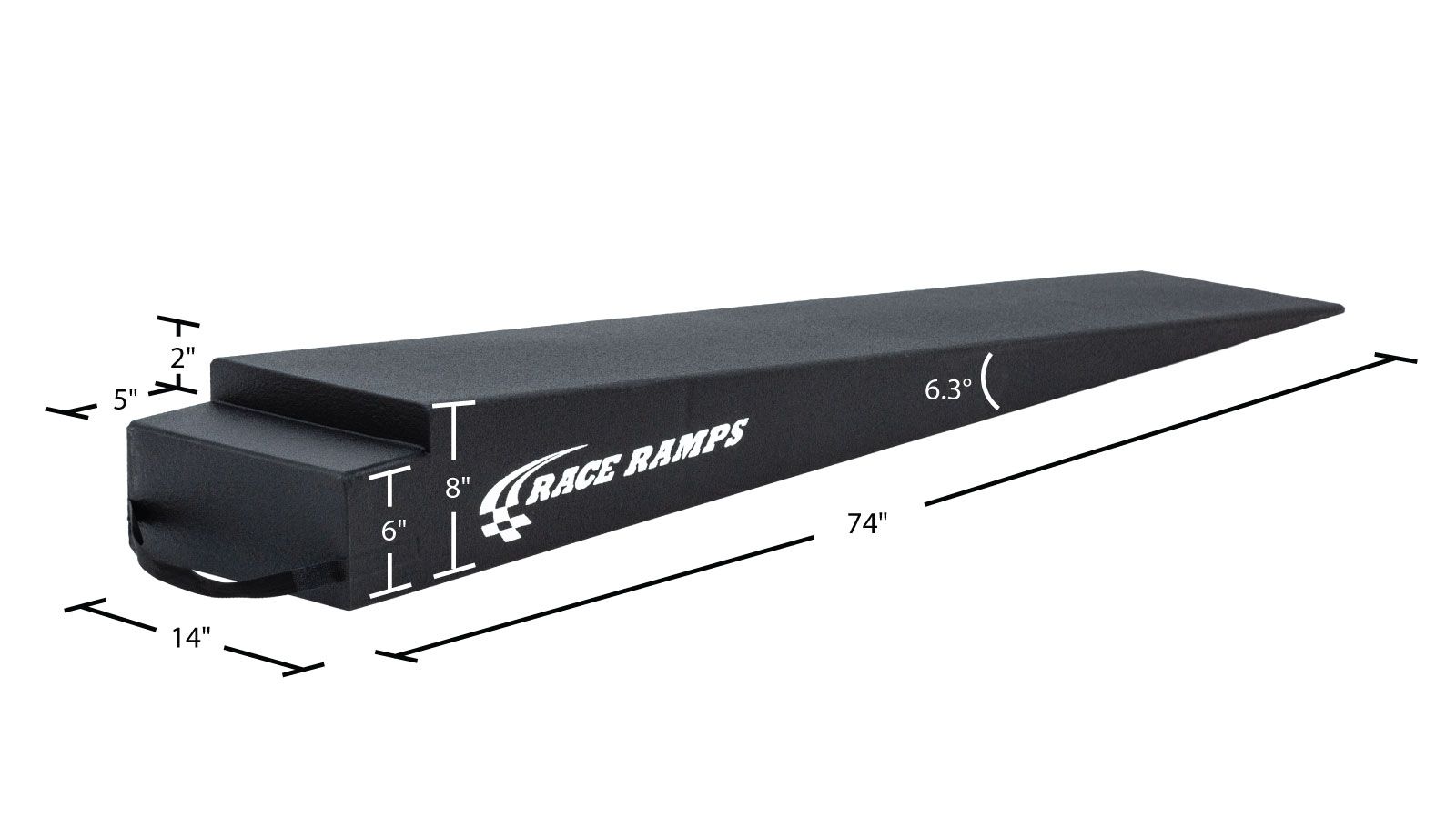 RR-TR-8XL Race Ramps 8 H Extra-Long Trailer Ramps - 6000 lb GVW Capacity per Pair