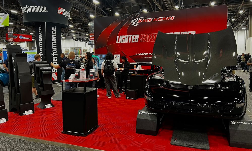 Race Ramps booth at SEMA 2025