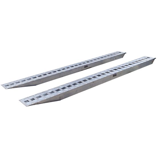 12-16-168-05 14 L x 16 W x 625 H Aluminum Ramps with Hook Ends - 12000 lb per axle Capacity