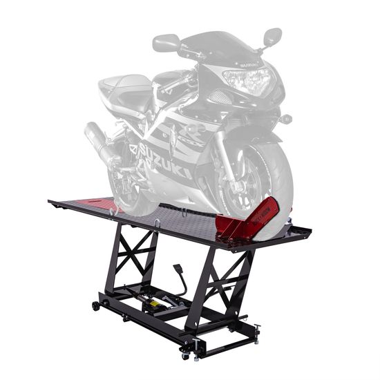 BW-680 Black Widow Hydraulic Motorcycle Lift Table - 1000 lb Capacity