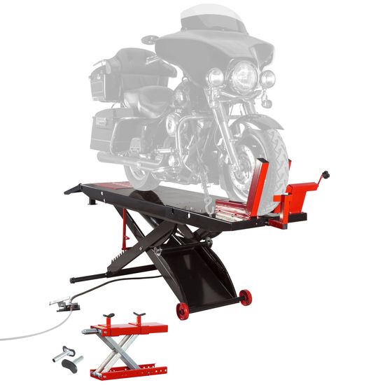 BW-PROLIFT-HD Black Widow ProLift Heavy-Duty Pneumatic Motorcycle Lift Table - 1500 lb Capacity