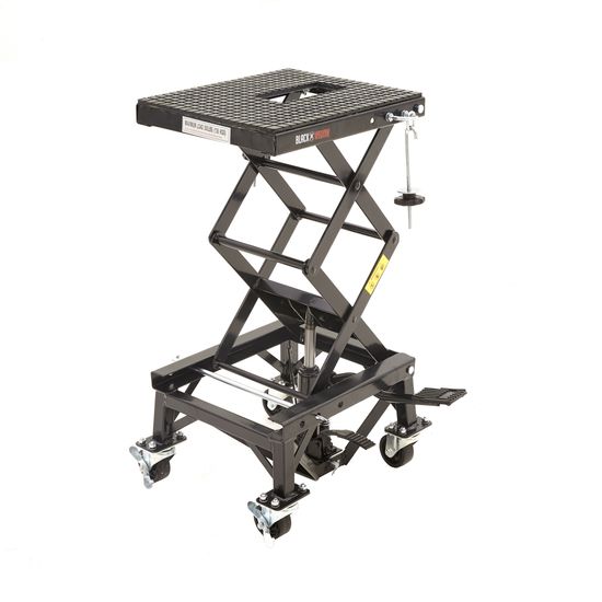 BW-SJ-4303 Black Widow Hydraulic Motorcycle Scissor Lift with Casters