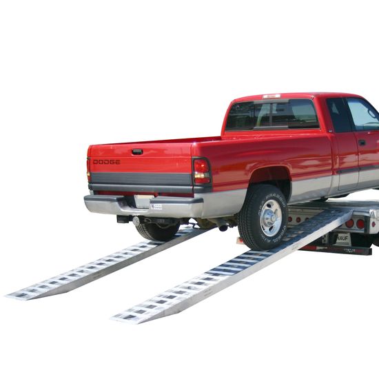 HDTR-P Heavy Duty Aluminum Pin-On End Truck Trailer Ramps - 8000 10000  12000 lb per axle Capacities