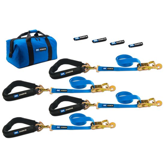 PRO-PACK Pro Pack Premium Tie-Down Straps with Axle Straps