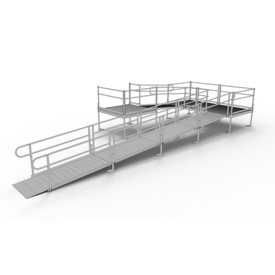 PATHWAY-P EZ-ACCESS PATHWAY Modular Aluminum Wheelchair Ramp Kits