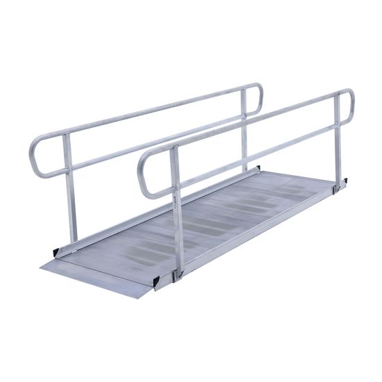 WCER-KIT Titan Ramps Wheelchair Entry Ramp with Handrails  850 lb Capacity