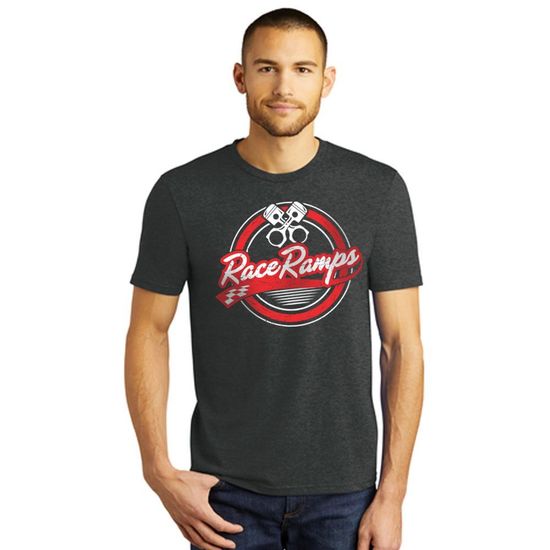 RR-BFSS03-M-2X Race Ramps Circular Piston Logo Mens Short Sleeve Crew Neck T-Shirt - 2XL