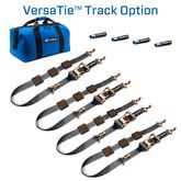 511001 2 x 10 Tire Block Strap Pack with VersaTie Track Ends - Black
