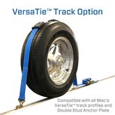 511001 2 x 10 Tire Block Strap Pack with VersaTie Track Ends - Black 1