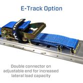 513002 2 x 10 Tire Block Strap Pack with E-Track Ends - Red 4