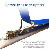 515001 2 x 10 Tire Block Strap Pack with VersaTie Track Ends - Lime Green 3