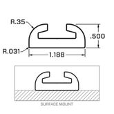 522172 6 VersaTie Surface-Mounted Track Kit with Contour Edge Series 1 1