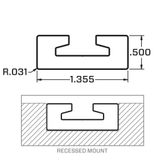 522296 8 VersaTie Recess-Mounted Track Kit with Square Edge Series 2 1