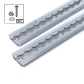 522496 8 VersaTie Recess-Mounted Track Kit with Flanged Edge Series 4