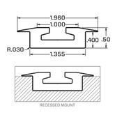 522496 8 VersaTie Recess-Mounted Track Kit with Flanged Edge Series 4 1