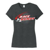 RR-BFSS01-L-2X Race Ramps Checker Logo Womens Short Sleeve Crew Neck T-Shirt - 2XL rr-bfss01-l-2x__1