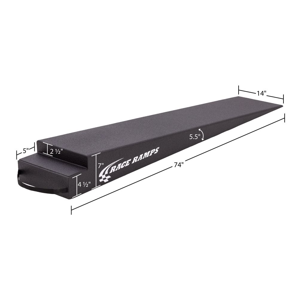 54m Ramp 74x14 - Trailer Ramp - RR-TR-7 - 5.5 Degrees Approach | Race Ramps